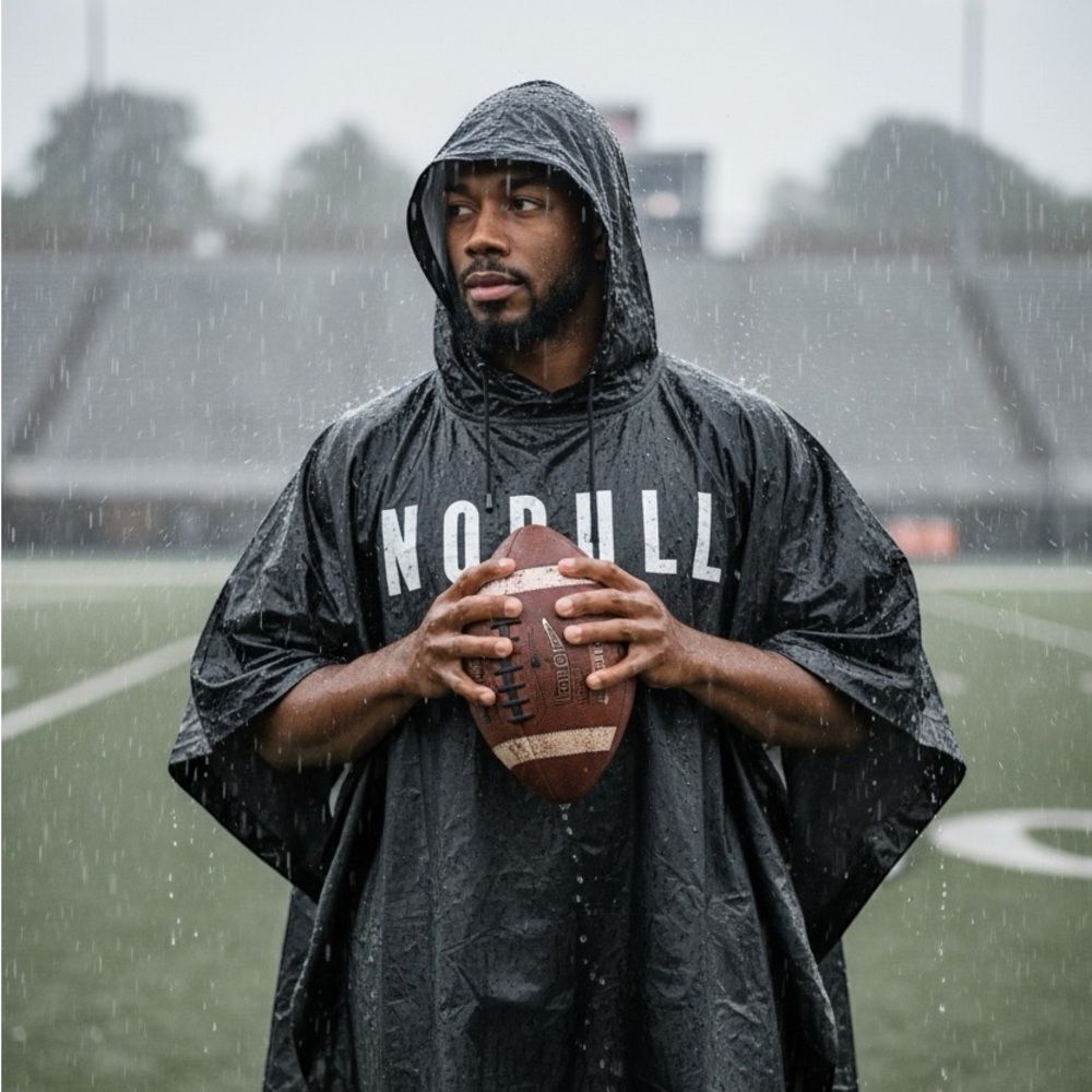 NOBULL Adult Poncho Black Lightweight Rain Training Cover